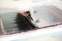 製版作成とシルク印刷
